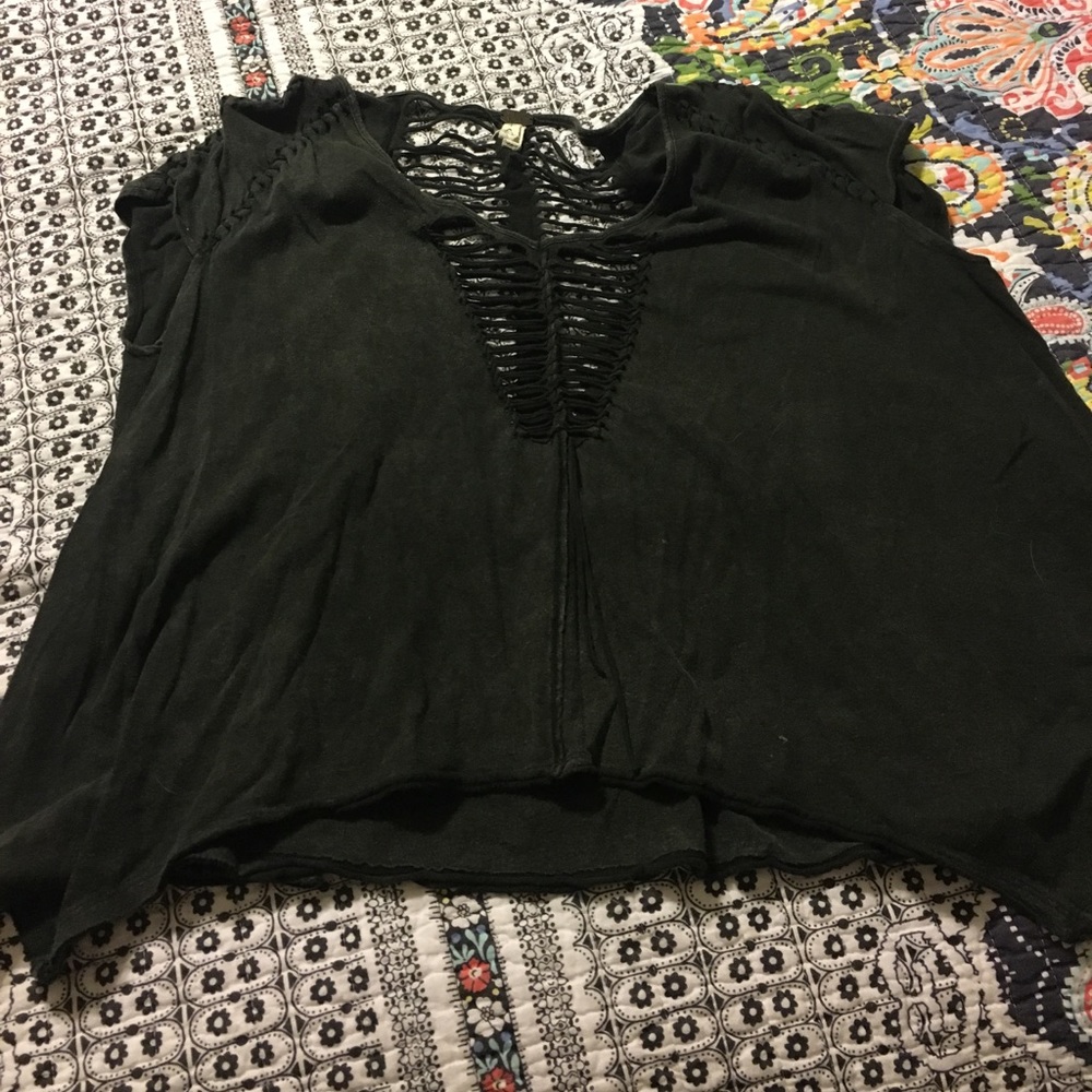 Free People Black Top size S